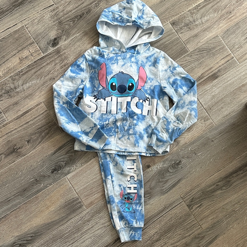 Disney Blue and White Character Hoodie Set